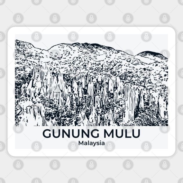 Gunung Mulu National Park - Malaysia Magnet by Lakeric